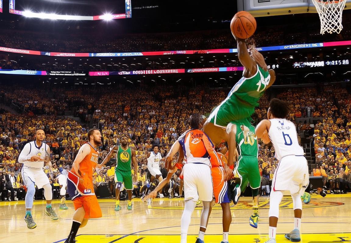 2017年NBA快船VS勇士巅峰对决：火花四溅的篮球传奇