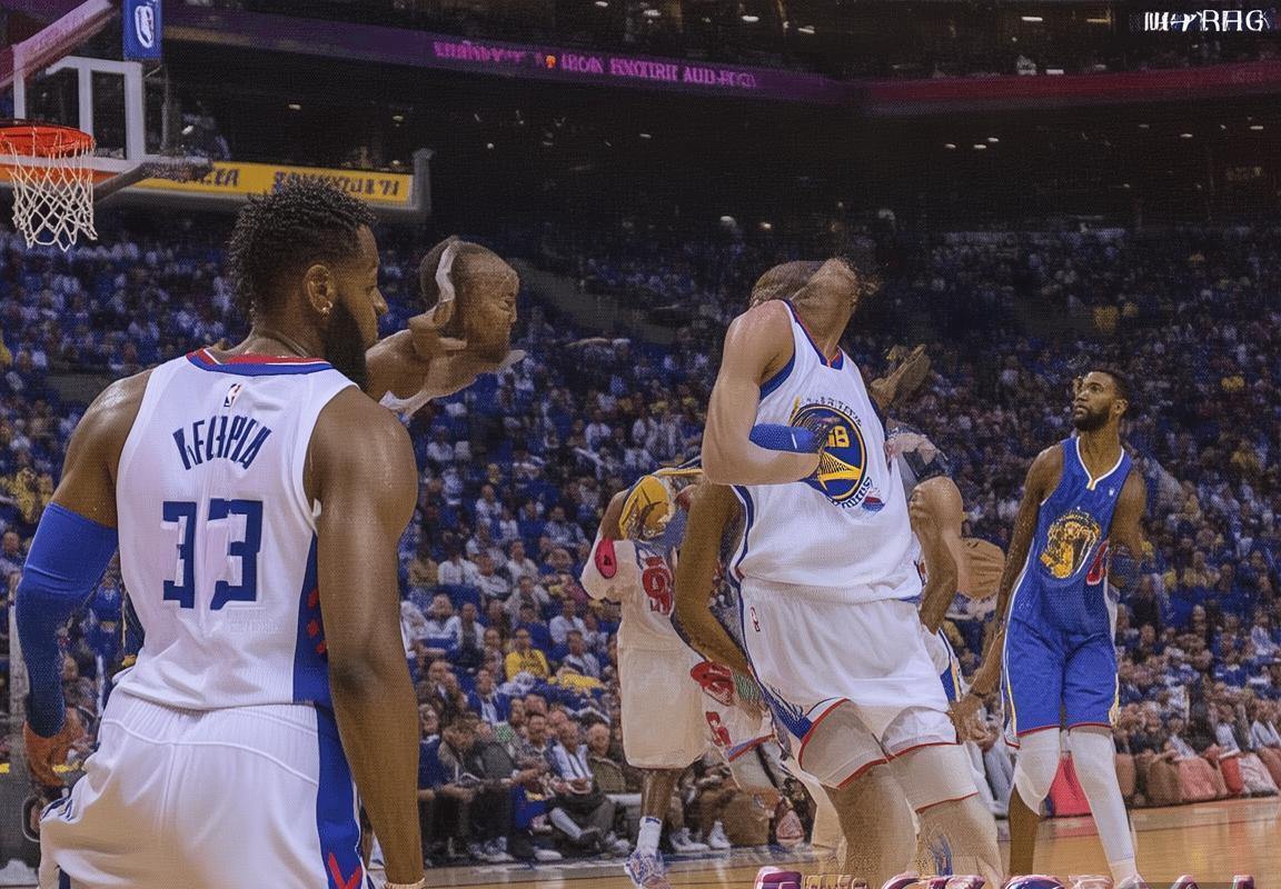 2017年NBA快船VS勇士巅峰对决：火花四溅的篮球传奇(图4)